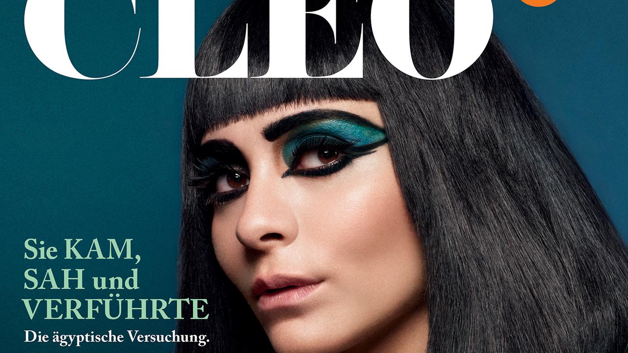 Cleopatra auf dem Cover eines Hochglanzmagazins