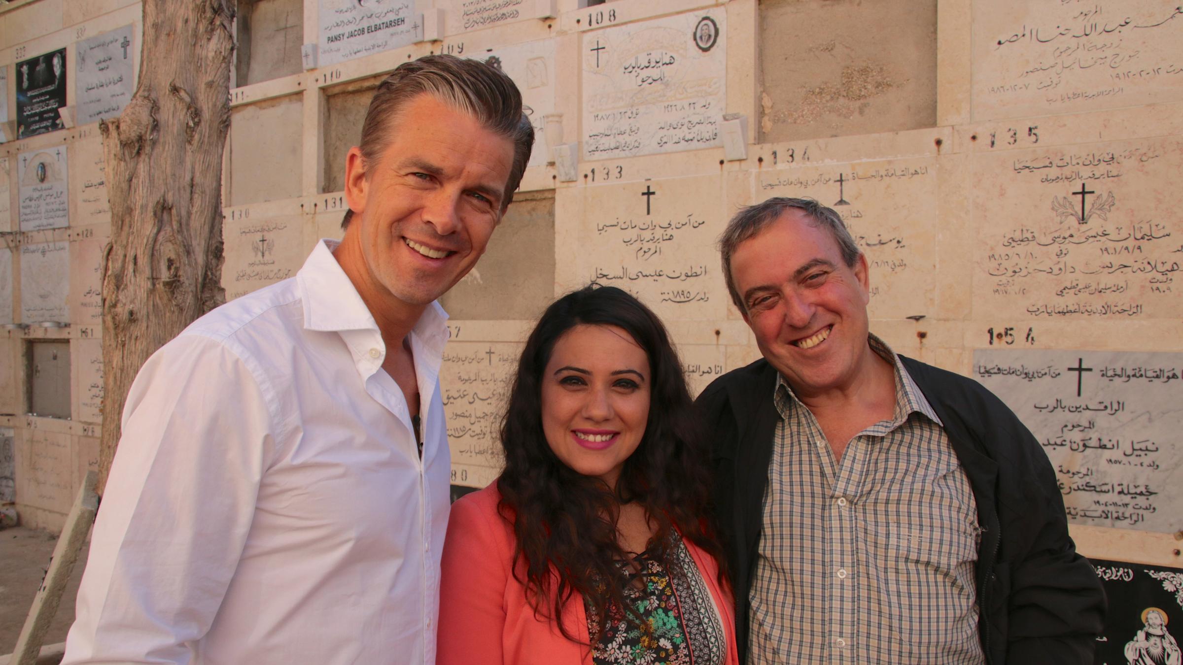 "Begegnungen im Heiligen Land - Mit Markus Lanz in Palästina und Israel": Markus Lanz mit Manar Faraj und Rami Elhanan.