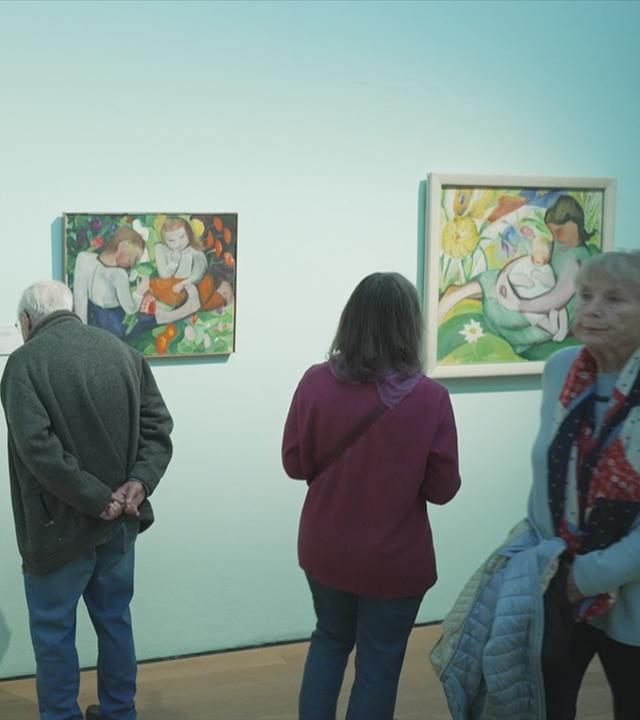 Nicht nur Kandinsky, Marc, Klee: Die Austellung widmet sich den großen Frauen in der modernen Kunst.
