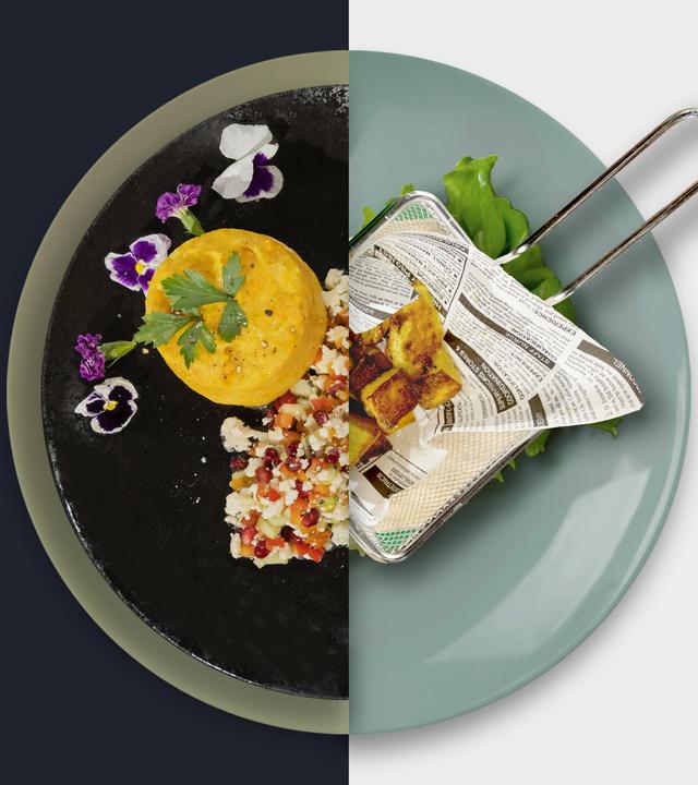 Blumenkohlsalat vs. Kartoffelwürfel
