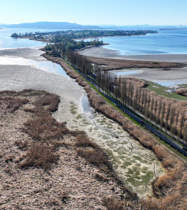 Bodensee führt Niedrigwasser