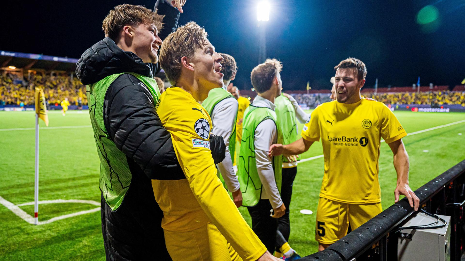 Jens Petter (Bodo/Glimt) jubelt.