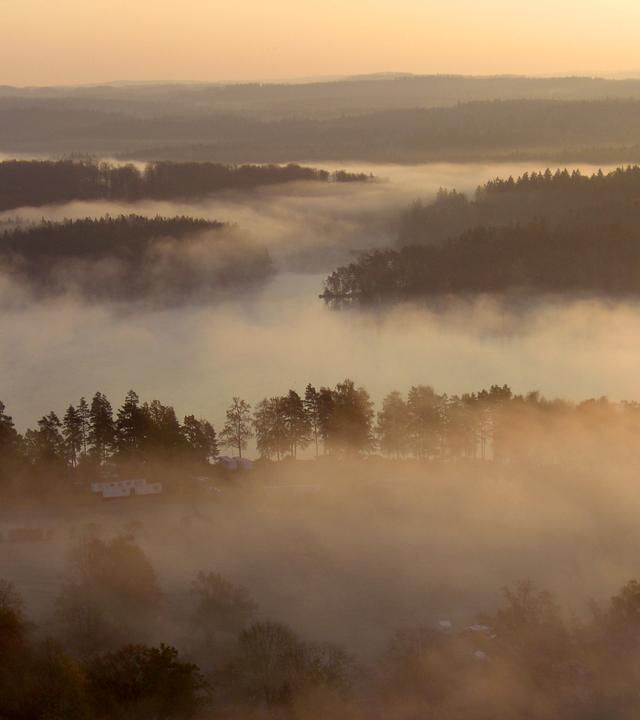 Flugaufnahmen Teiche Südböhmen