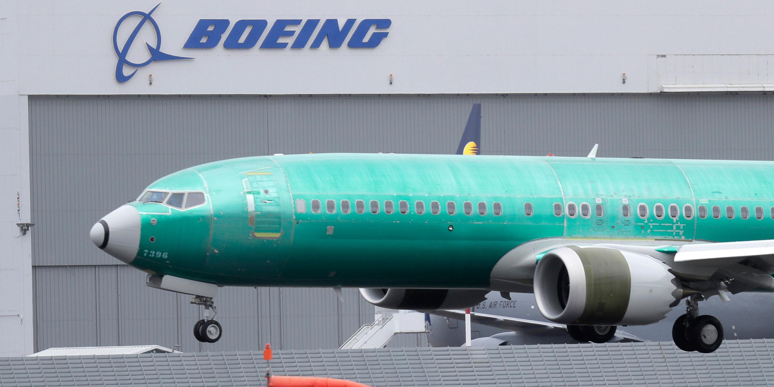 Eine Boeing 737 MAX 8 am 10.04.2019 in Seattle