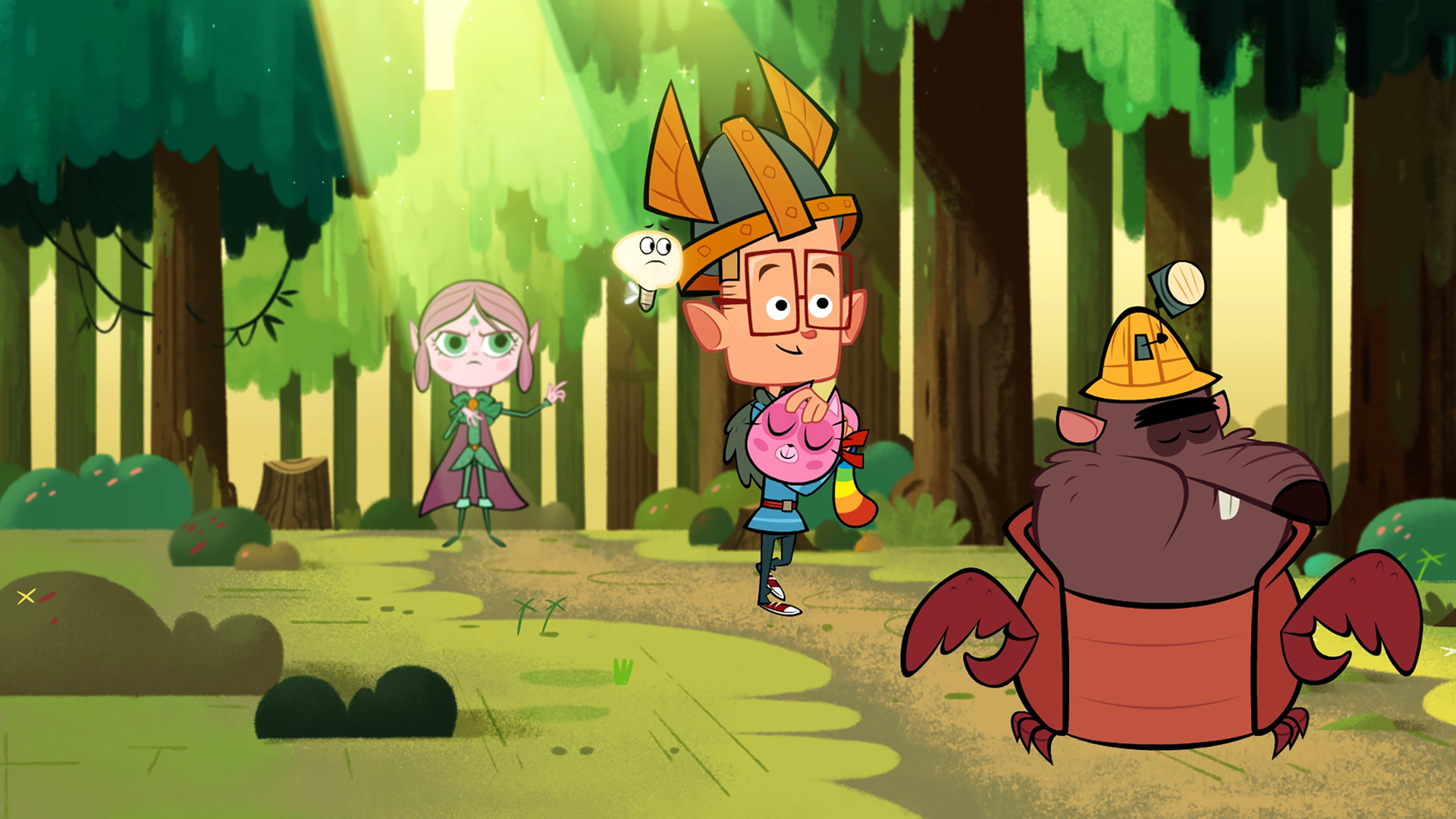 Ephi, Marcus und Ratrick machen sich auf den Weg zum Namu-Baum. Ihre Mission ist es, ihn von dem Angriff bösartiger Kreaturen zu befreien. Auf dem Weg dorthin begleitet sie eine Regenbogenkatze, die Marcus auf dem Arm hält. Ephi läuft ihnen mit schlechtgelaunter Miene hinterher, da sie der kleinen Katze nicht traut.