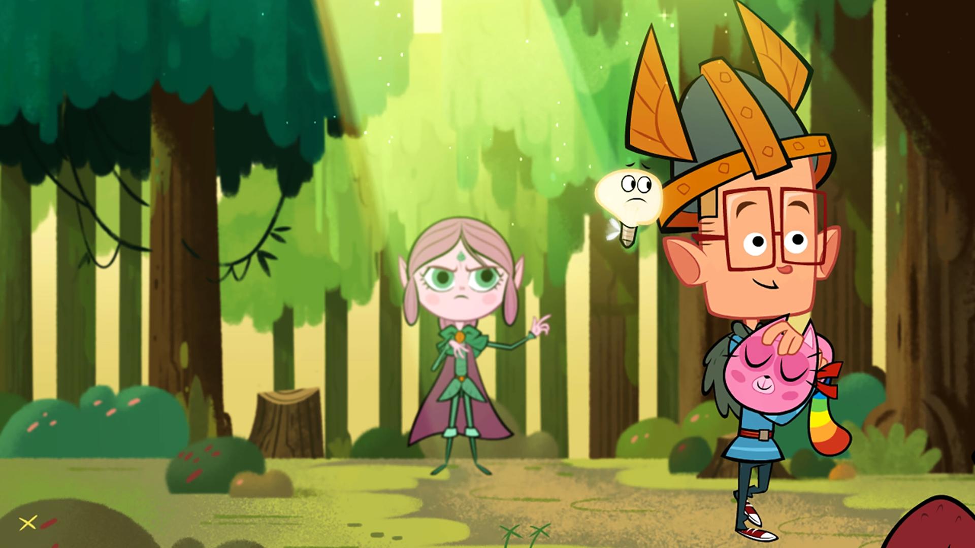 Ephi, Marcus und Ratrick machen sich auf den Weg zum Namu-Baum. Ihre Mission ist es, ihn von dem Angriff bösartiger Kreaturen zu befreien. Auf dem Weg dorthin begleitet sie eine Regenbogenkatze, die Marcus auf dem Arm hält. Ephi läuft ihnen mit schlechtgelaunter Miene hinterher, da sie der kleinen Katze nicht traut.