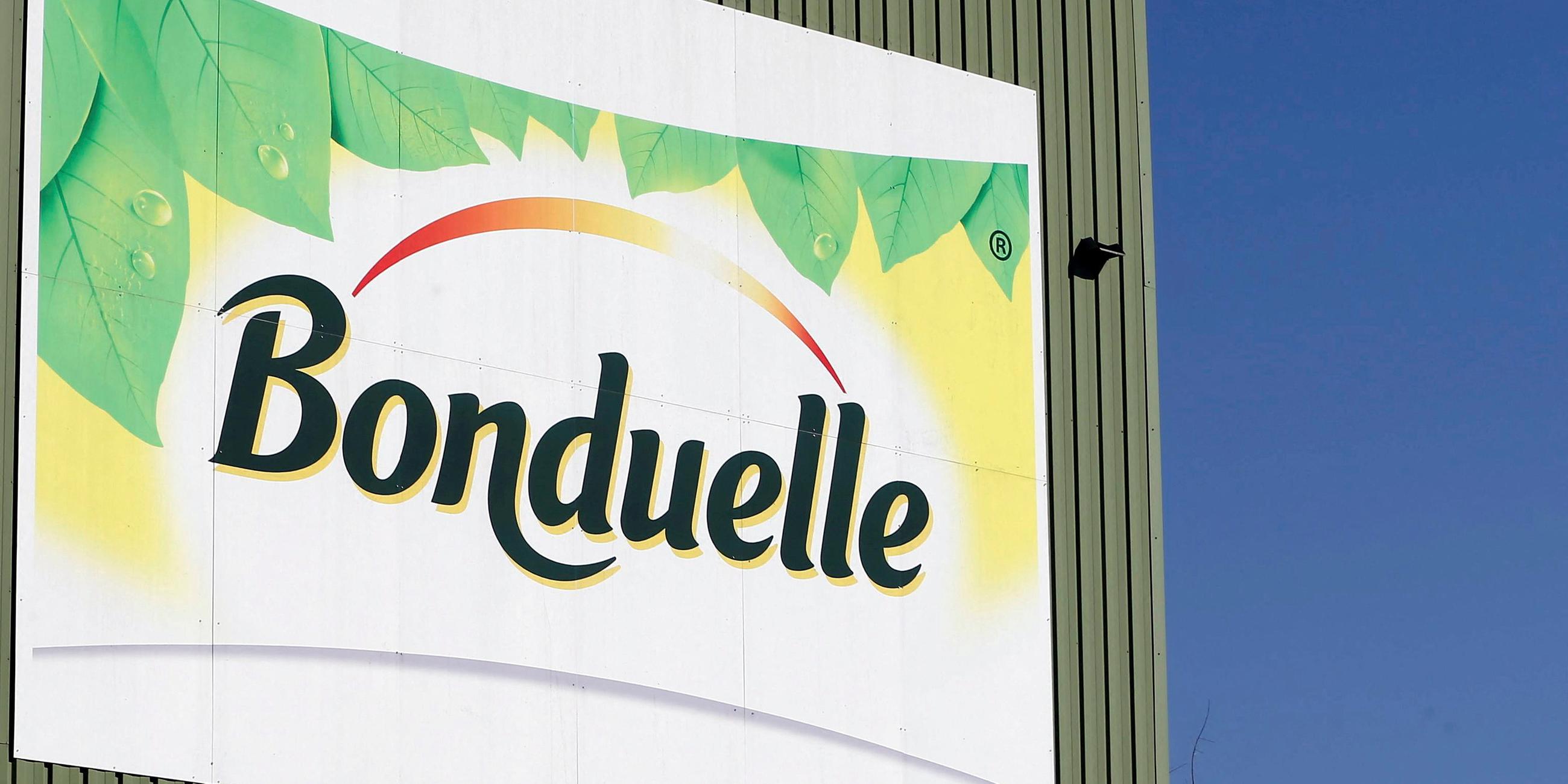 Das Firmen-Logo von Gemüsehersteller Bonduelle, aufgenommen am 03.10.2022