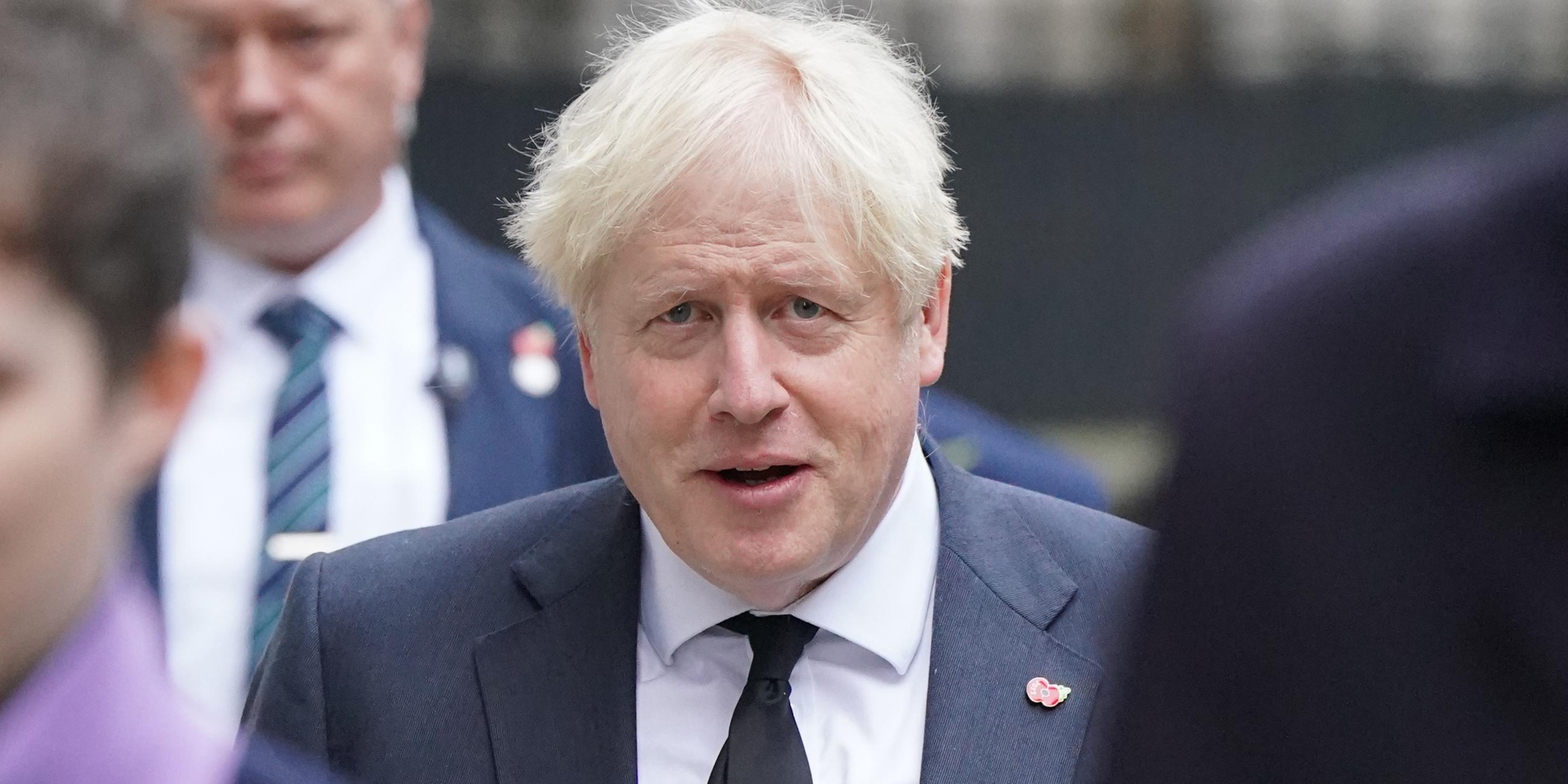 Das Bild zeigt den britischen Ex-Premierminister Boris Johnson.