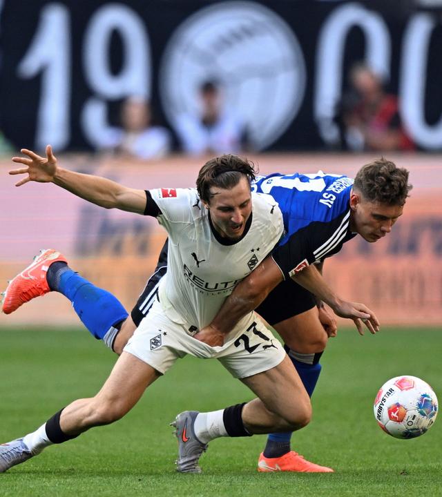 Fußball: Borussia Mönchengladbach gegen Hamburger SV.