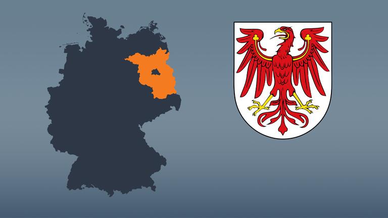 Wahlkreise und Flagge von Brandenburg