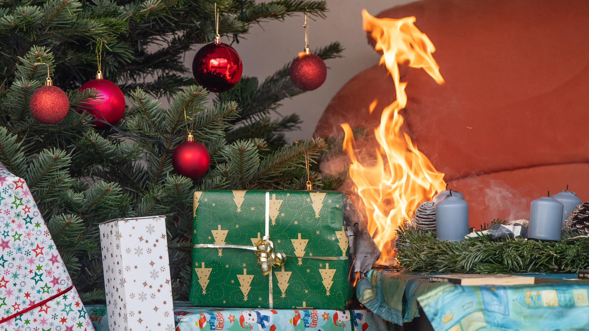 Feuerlöschspray für Brandschutz von Weihnachtsbaumkerzen