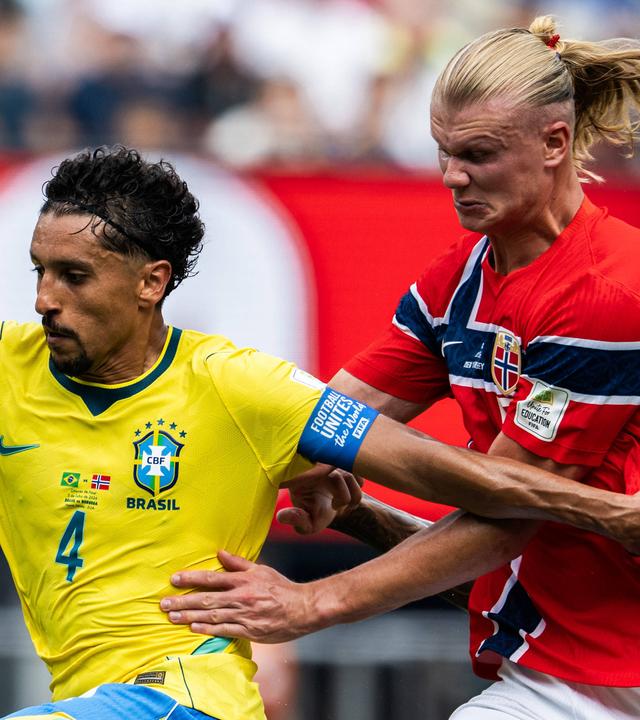 Marquinhos und Erling Braut Haaland am 05.07.26