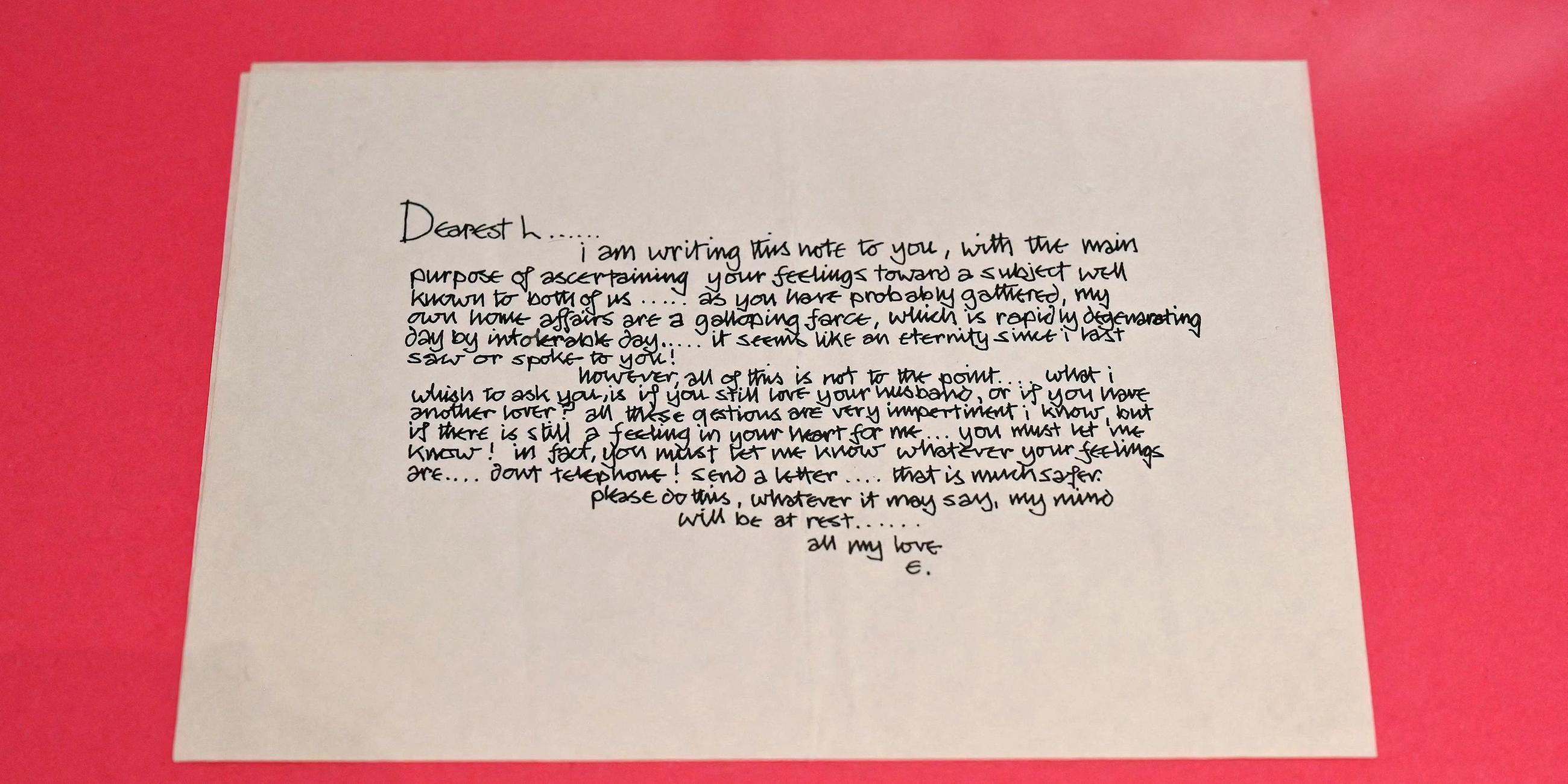 Liebesbrief von Eric Clapton an Pattie Boyd