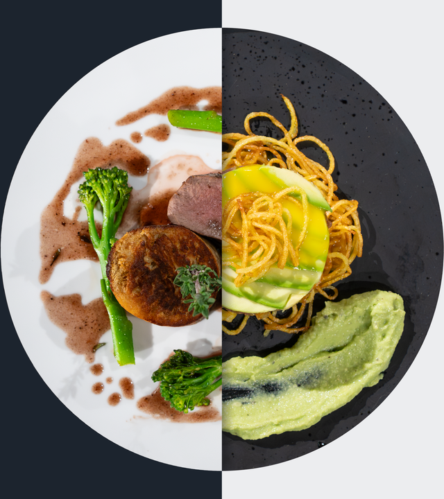 Brioche-Serviettenknödel vs. Beef tartare