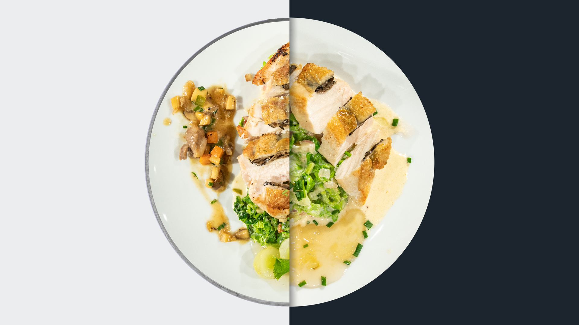 Brust und Keule vom Schwarzfederhuhn