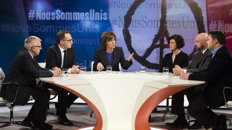 Harald Kujat, Heiko Maas, Maybrit Illner, Anne Mailliet, Andr� Schulz, Yassin Musharbash