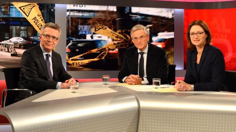 Thomas de Maizi�re, Dr. Peter Frey, Bettina Schausten