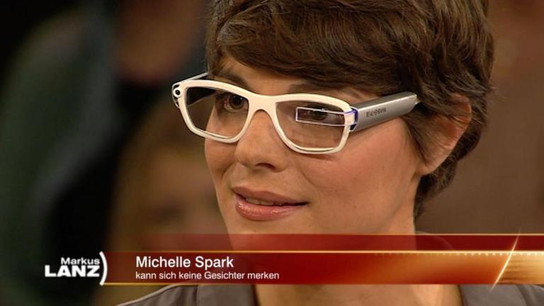 Michelle Spark (Sarah Rebecca Gerstner) zu Gast bei Markus Lanz.