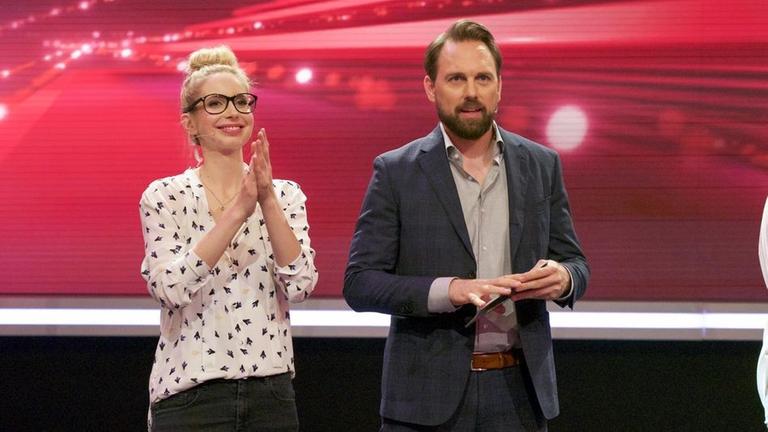 Steven G�tjen  und Christiane Stenger.