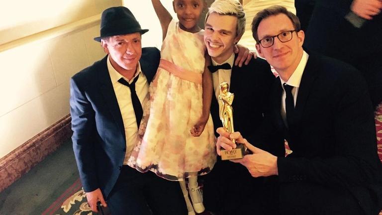 Manuel Meimberg (Autor), Nomie Lane Tucker (Hauptdarstellerin), Maurice H�bner (Regie), Uwe Urbas (Produzent) v.l.