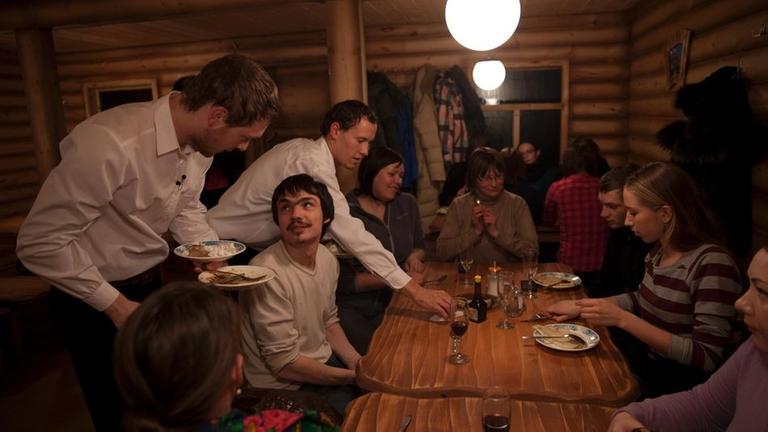 Betrieb im Café am Baikalsee