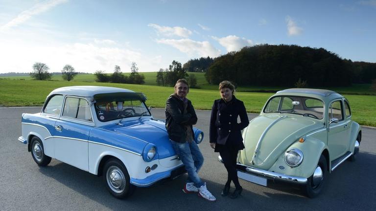 Lara Mandoki und Constantin von Jascheroff beim Autotest
Honorarfrei - nur für diese Sendung bei Nennung ZDF und André Böhm
