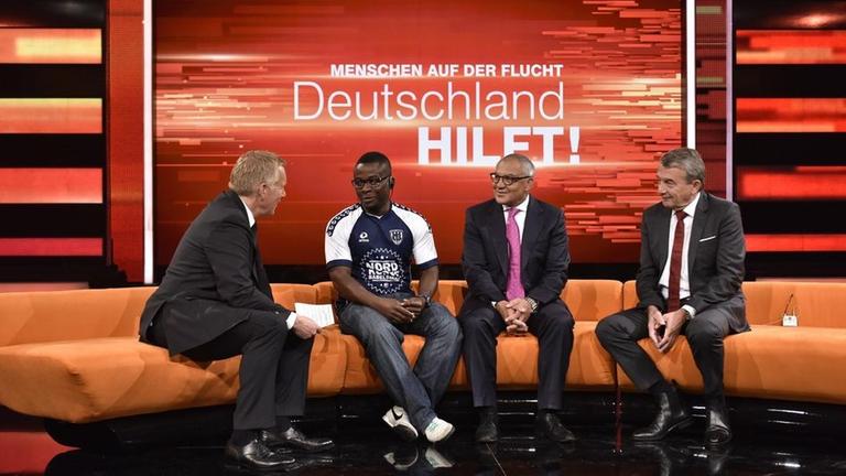 Johannes B. Kerner, Spieler SV Babelsberg, Felix Magath, Wolfgang Niersbach