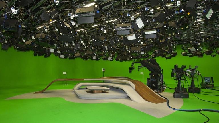 Neues Nachrichtenstudio, Detailaufnahme