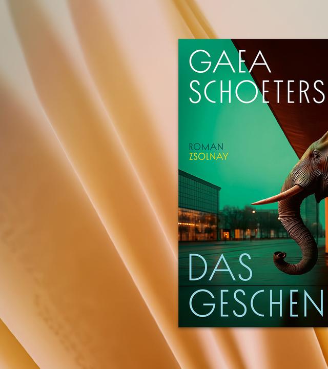 Auf dem Cover des Buches sieht man die Illustration eines Elefanten in einer Stadt.