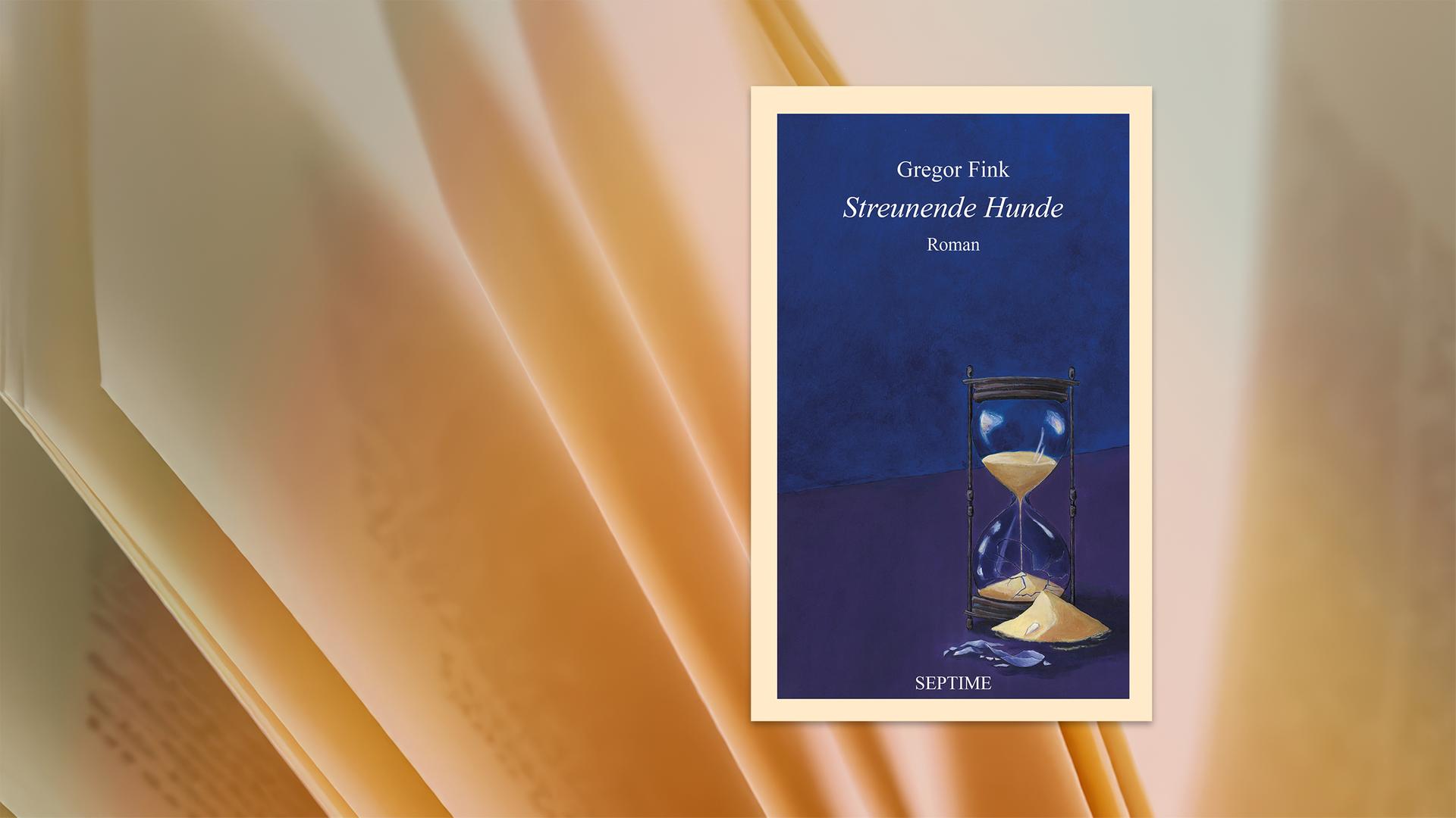 Auf dem Cover des Buches sieht man eine Sanduhr vor blauem Hintergrund.