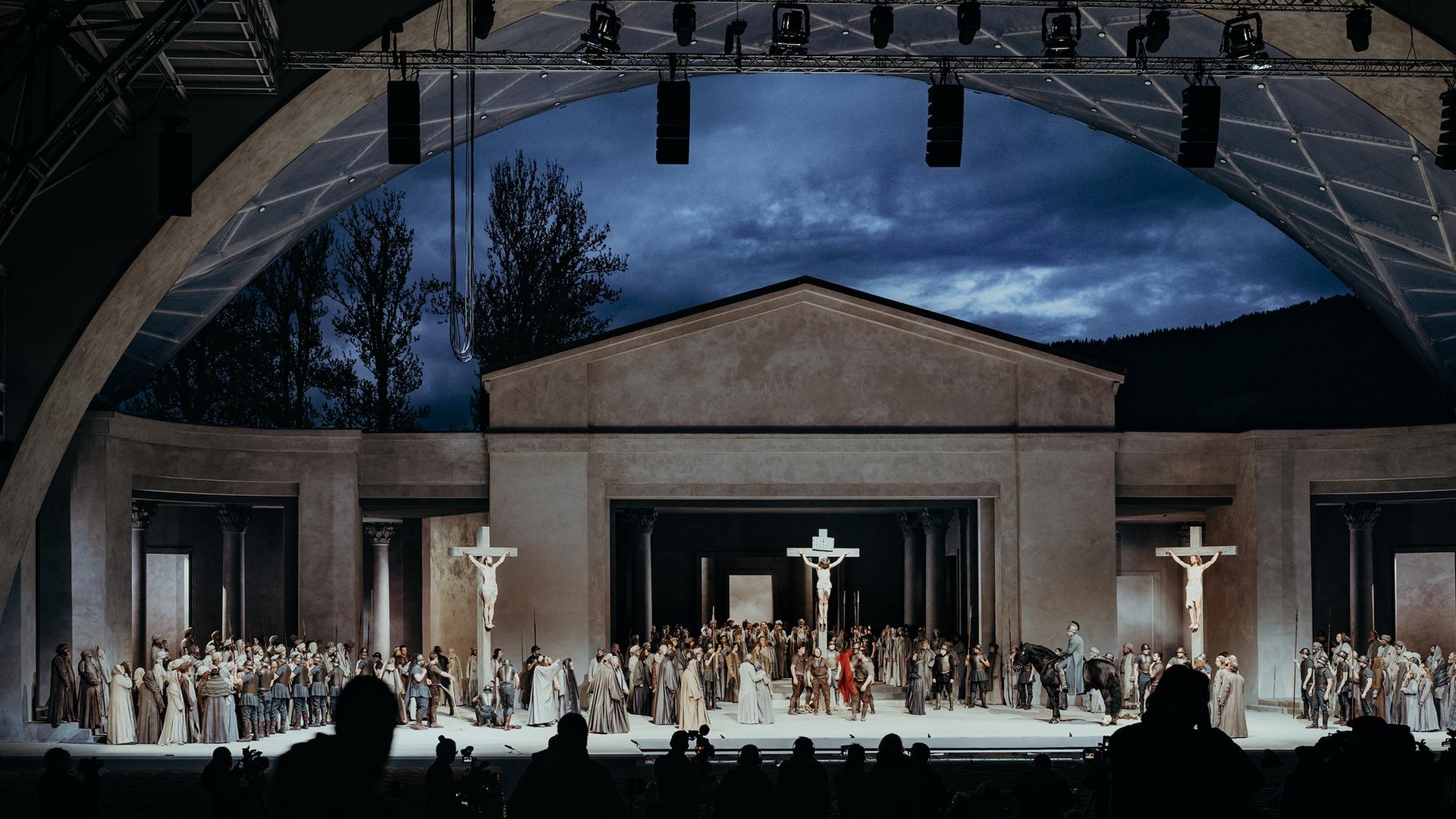 Szene bei den Passionsspielen.