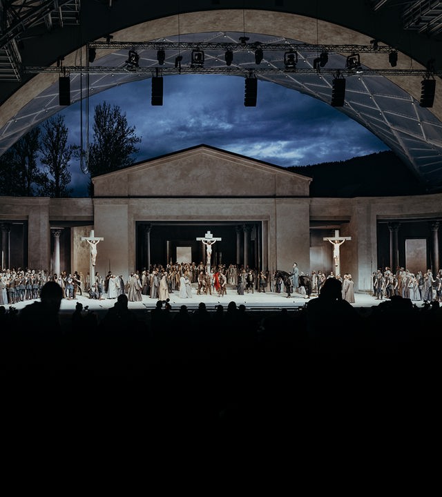 Szene bei den Passionsspielen.