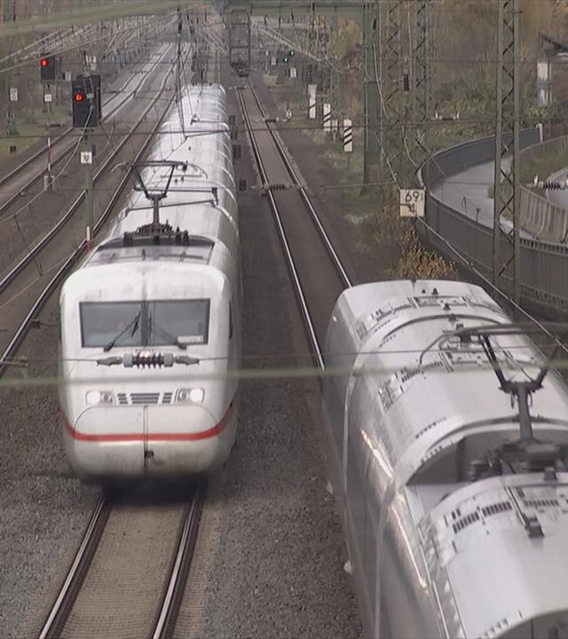 Bürger demonstrieren gegen neue ICE-Trasse	