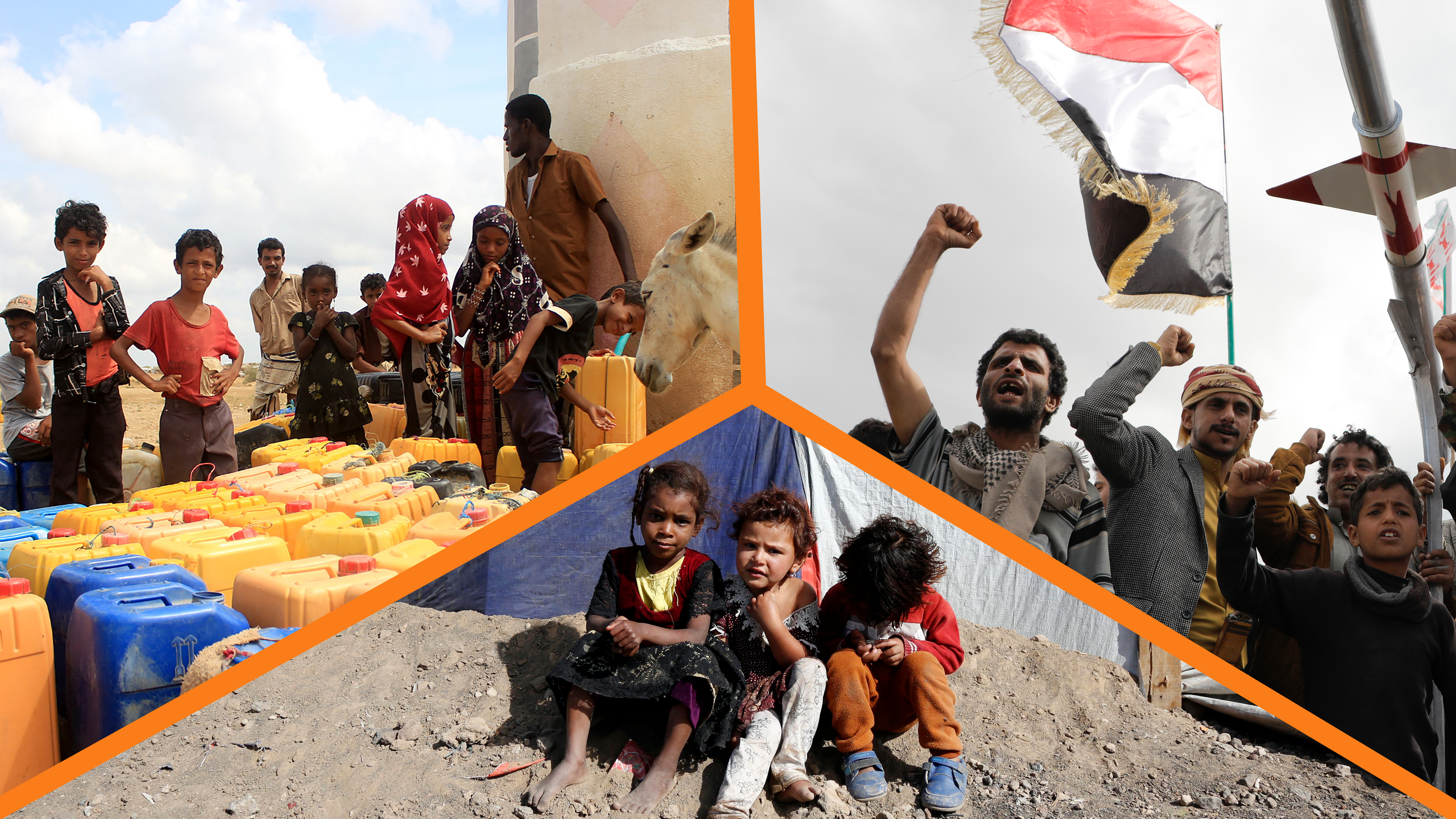Drei Bilder vom Bürgerkrieg im Jemen
