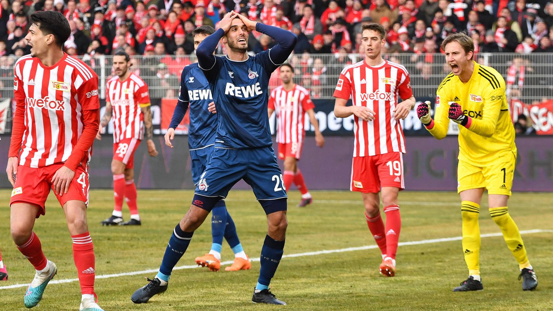 23. Spieltag der Bundesliga. 1. FC Union Berlin gegen 1. FC Köln.