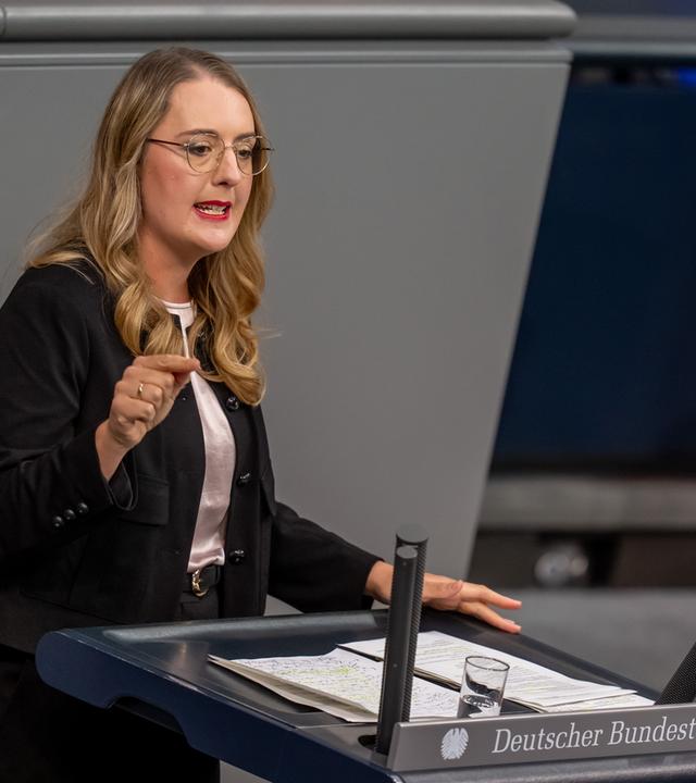 Katharina Dröge spricht im Bundestag