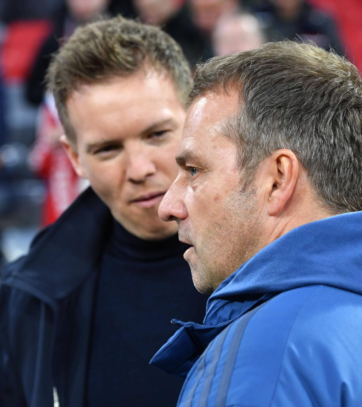 Bundestrainer Hansi Flick und Julian Nagelsmann