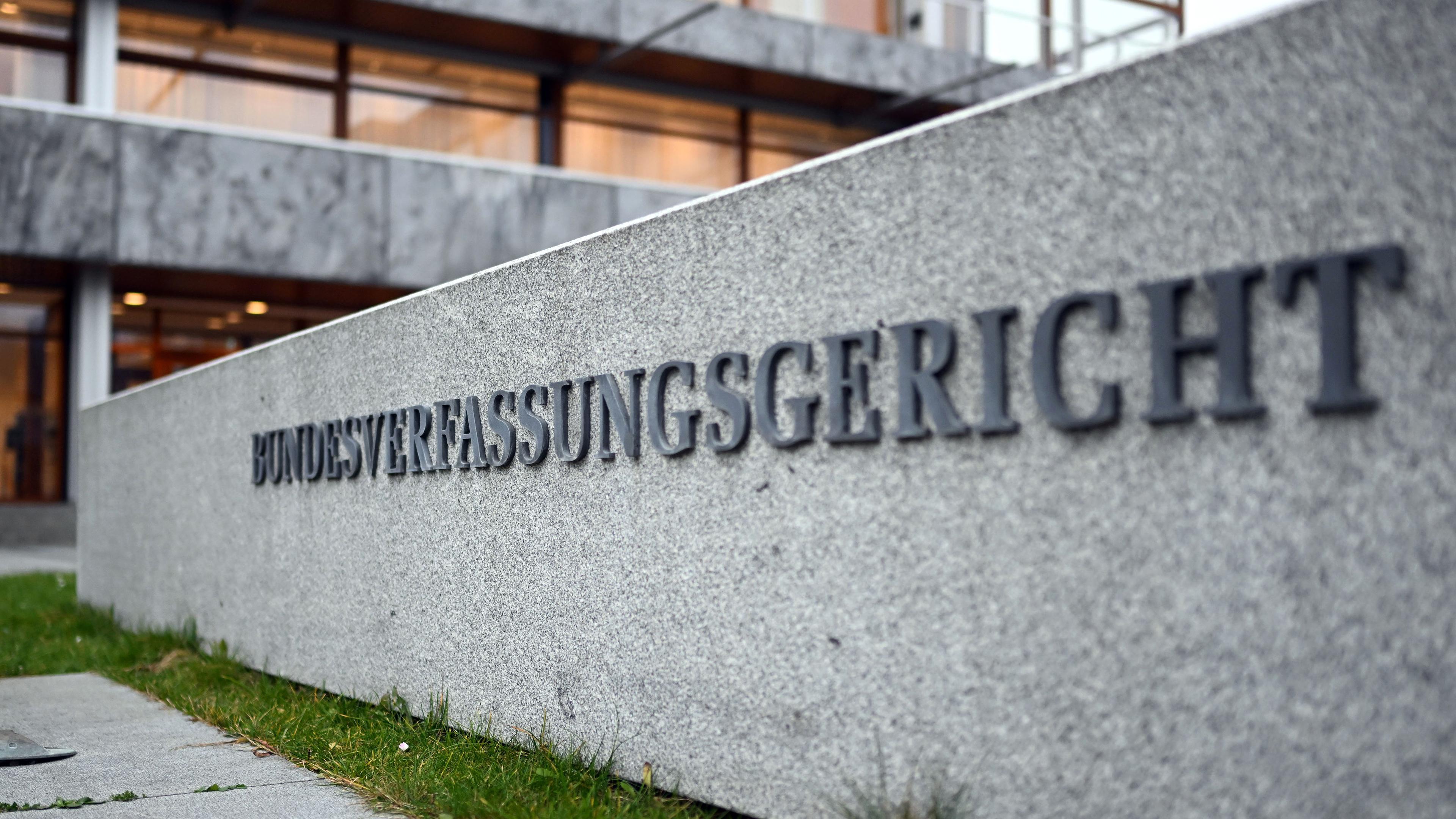 Außenaufnahme des Bundesverfassungsgerichts in Karlsruhe, aufgenommen am 24.01.2023