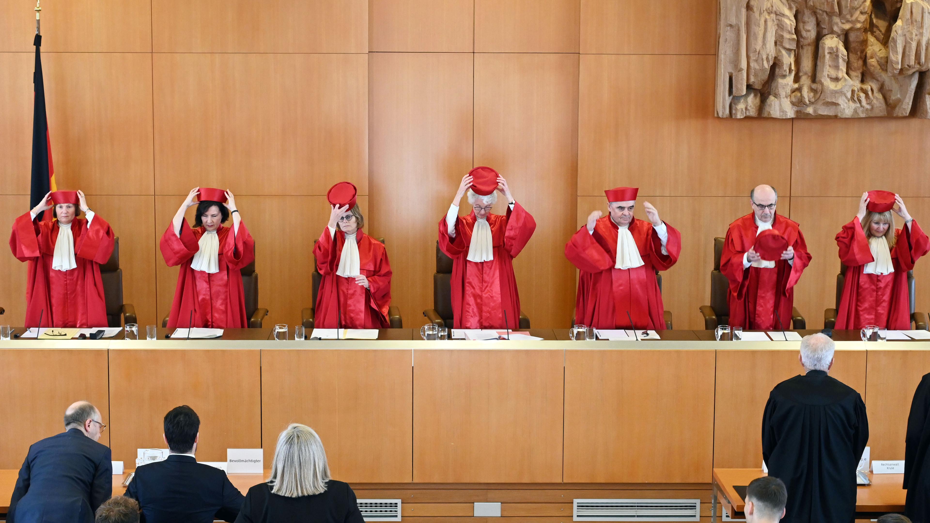 Die Richter des Bundesverfassungsgericht