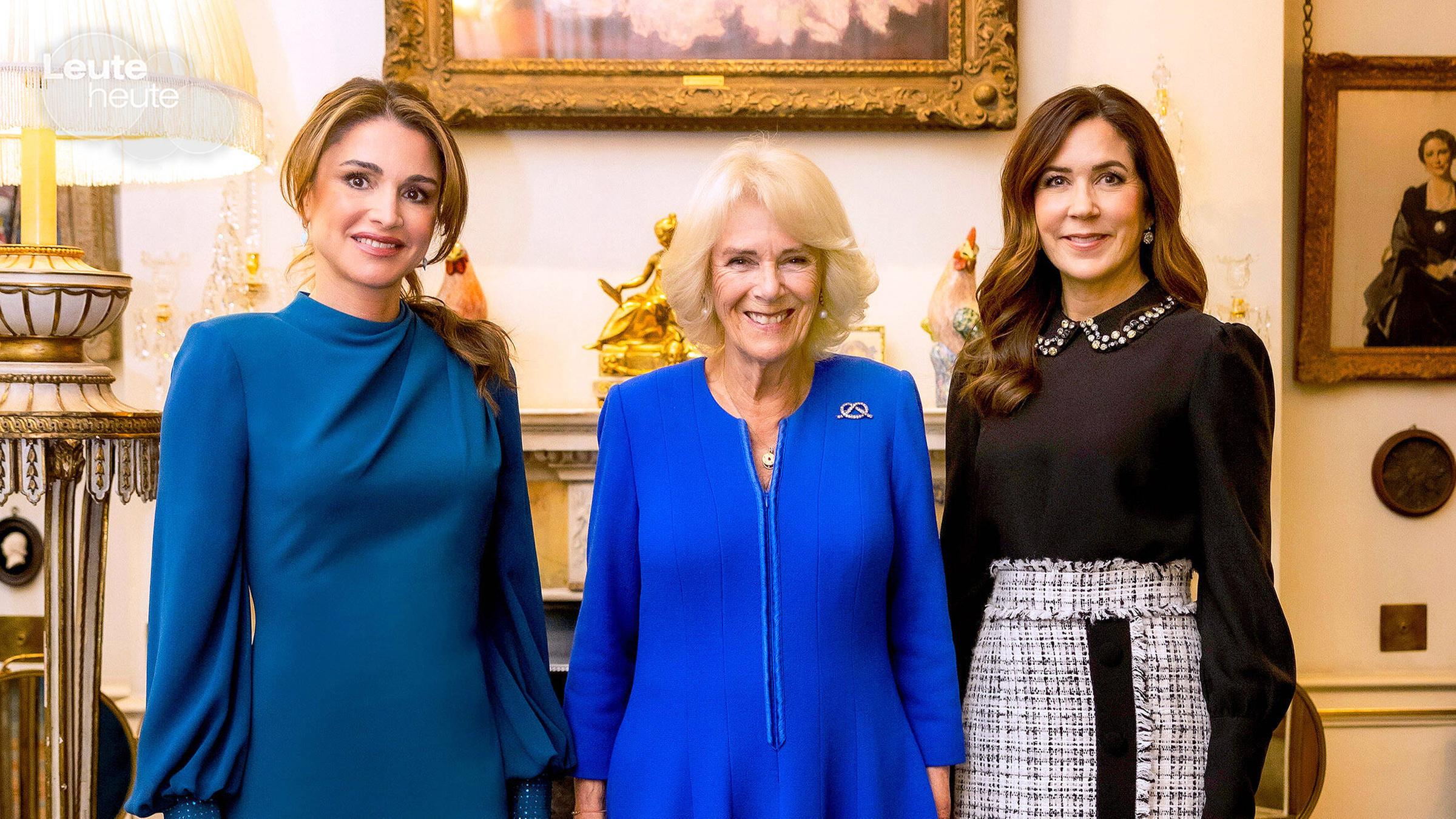 Königsgemahlin Camilla, Königin Rania von Jordanien, Kronprinzessin Mary von Dänemark