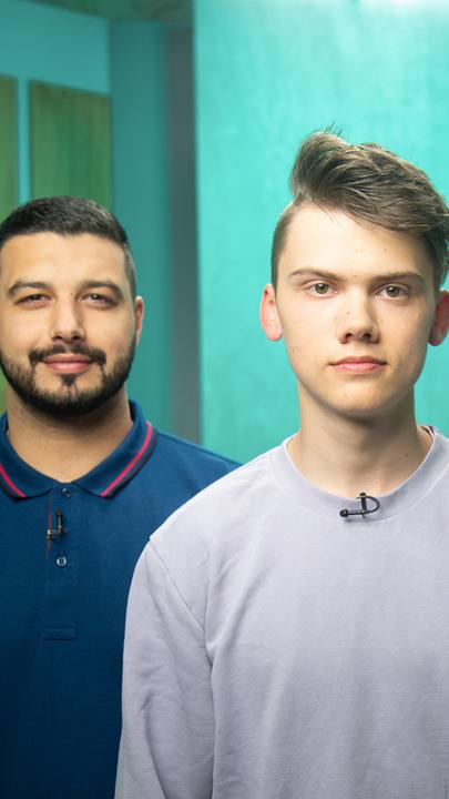 Gäste: Noel, Georg, Behnam Teimouri. Halbtotal.