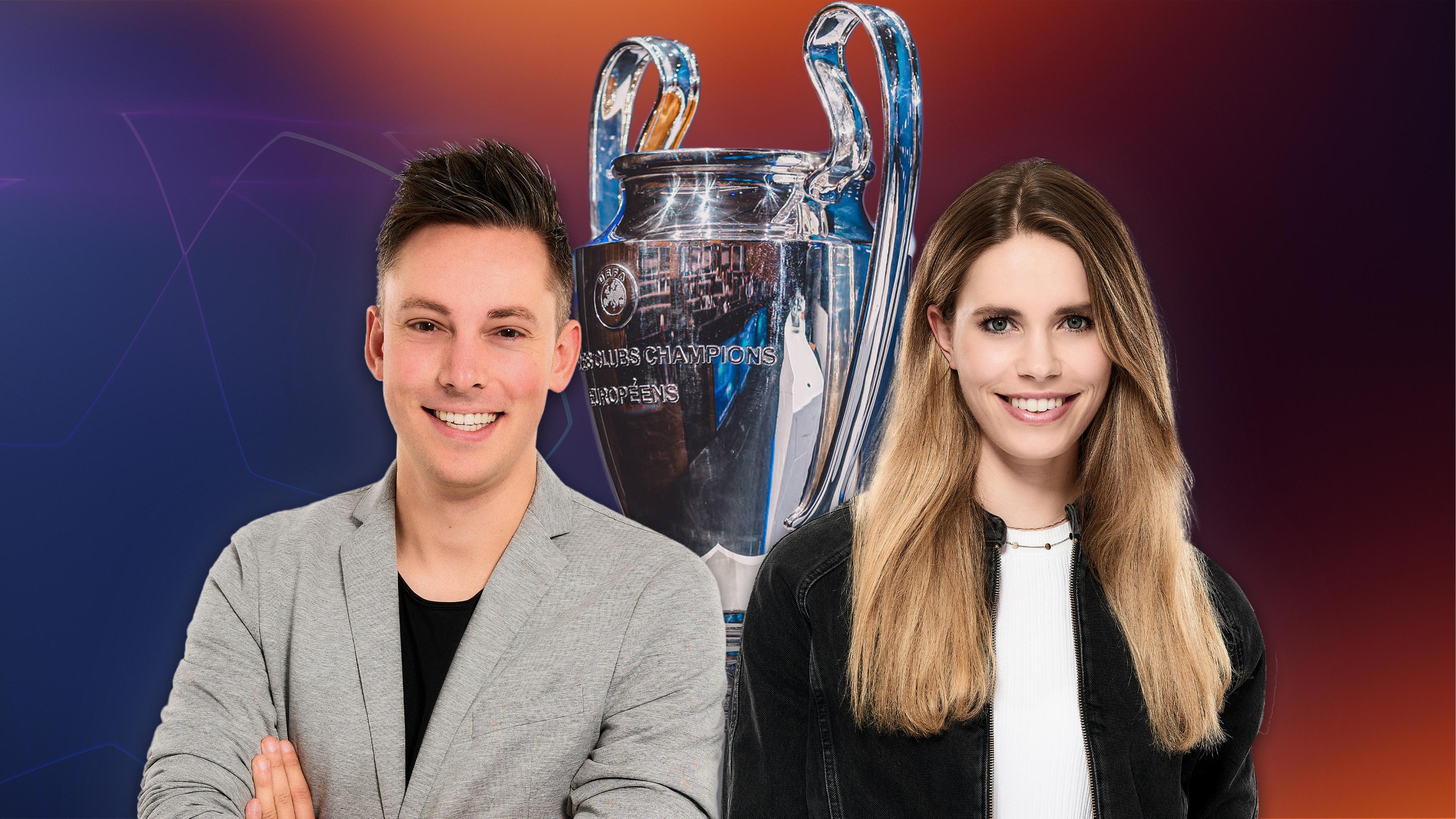 Champions League Auslosung Manu Thiele und Lili Engels