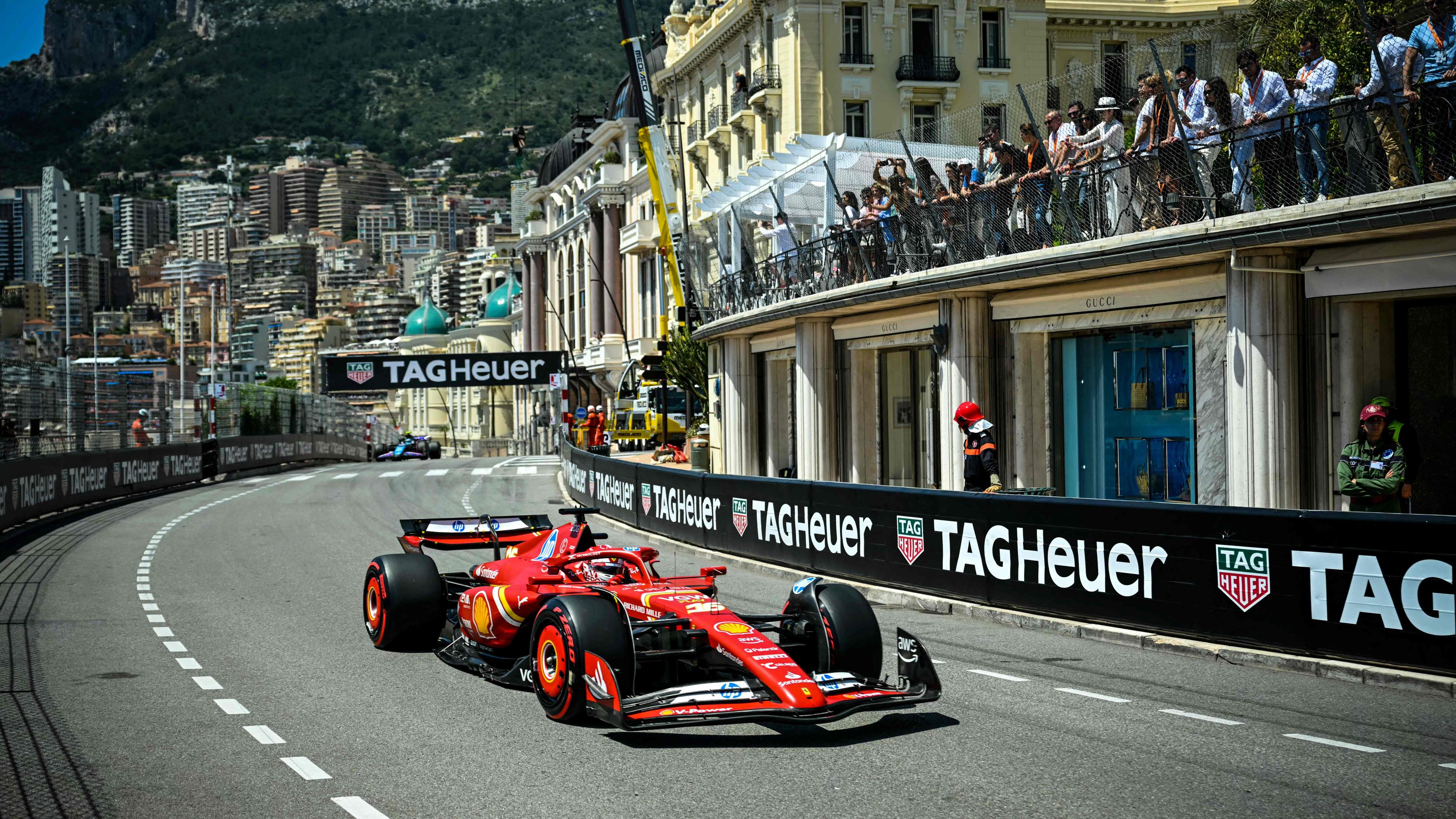 Ferrari-Pilot Charles Leclerc beim Formel-1-Grand-Prix von Monaco.