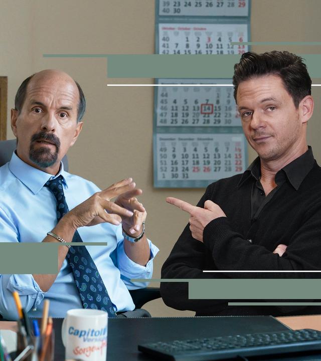 "Stromberg" und Jo Schück