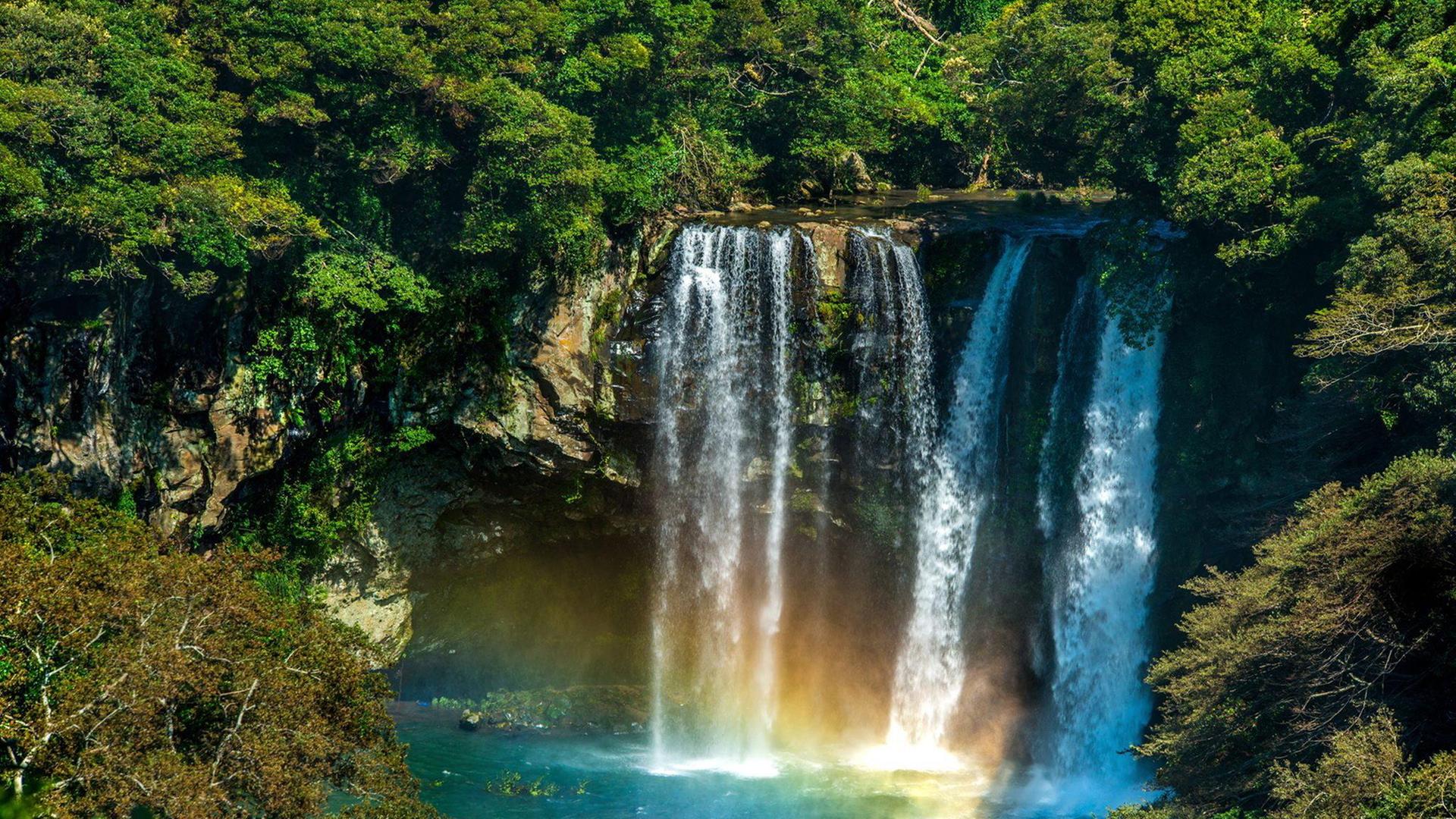 Cheonjiyeon-Wasserfall in Südkorea