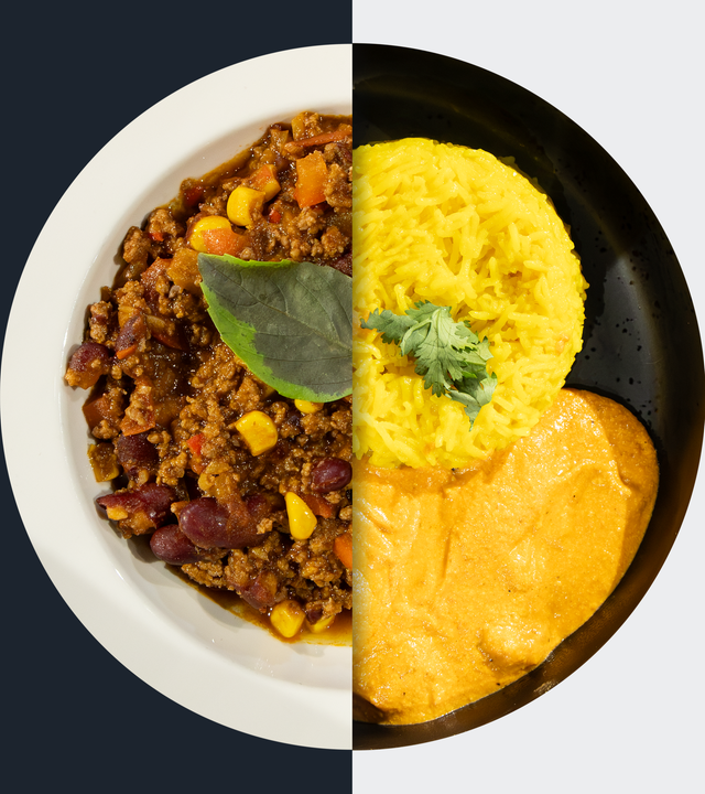 Chili con carne vs. Butter Chicken