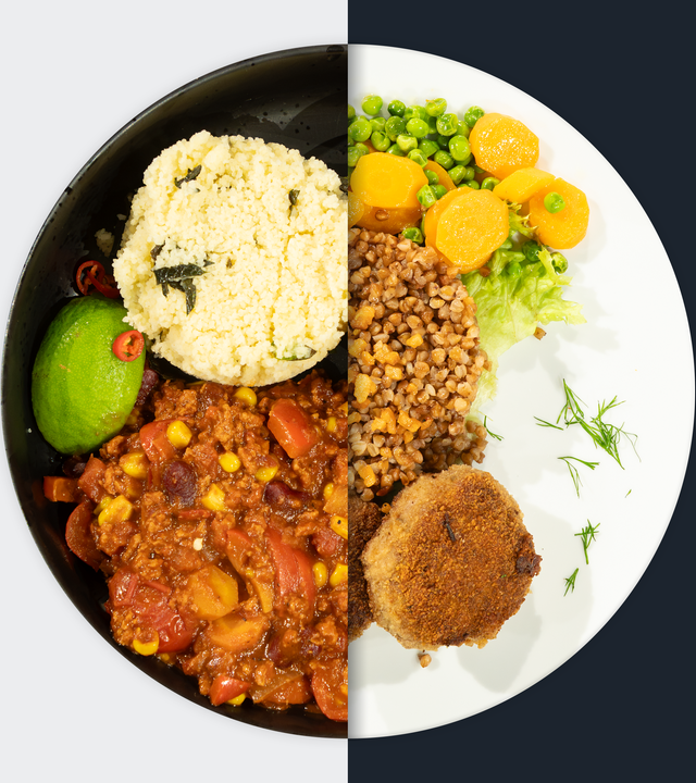 Chili sin carne vs. Schlesische Karminadle