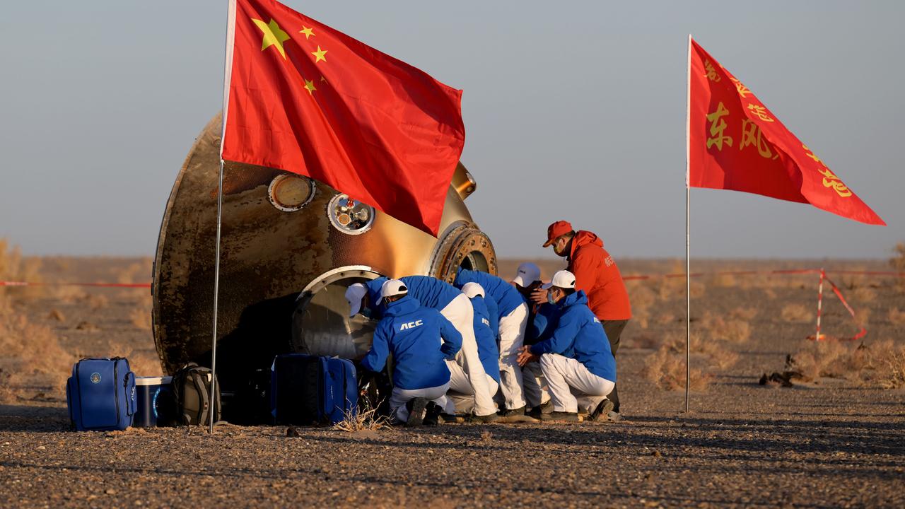 Drei chinesische Astronauten gelandet