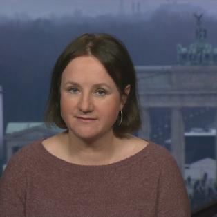 Christiane Hübscher; ZDFheute live Logo unten links