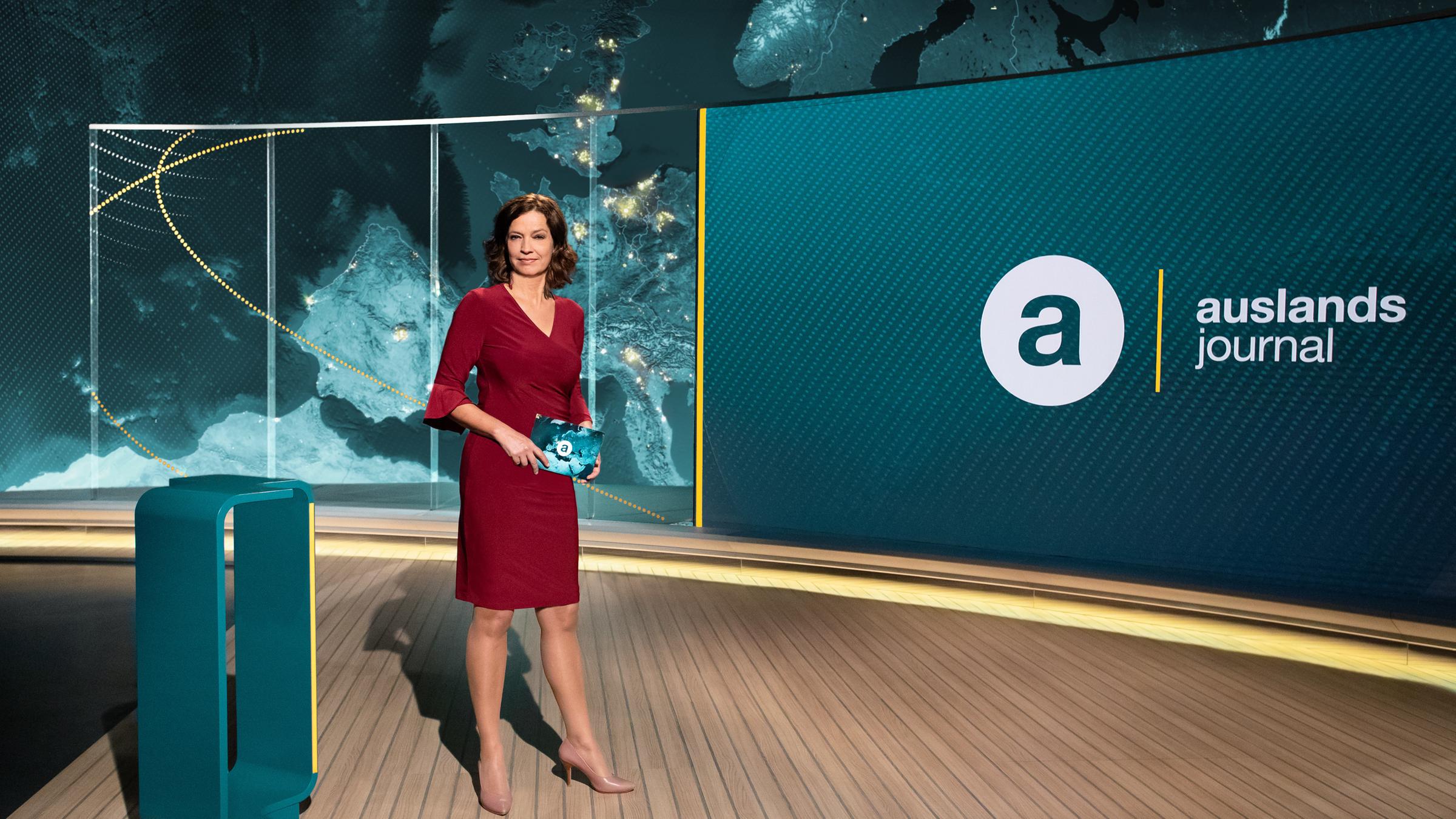 "auslandsjournal": Antje Pieper in der neuen Studio-Deko ab 21.11.2018